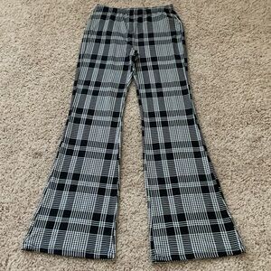 Fabkids Black and White Checkered Pants